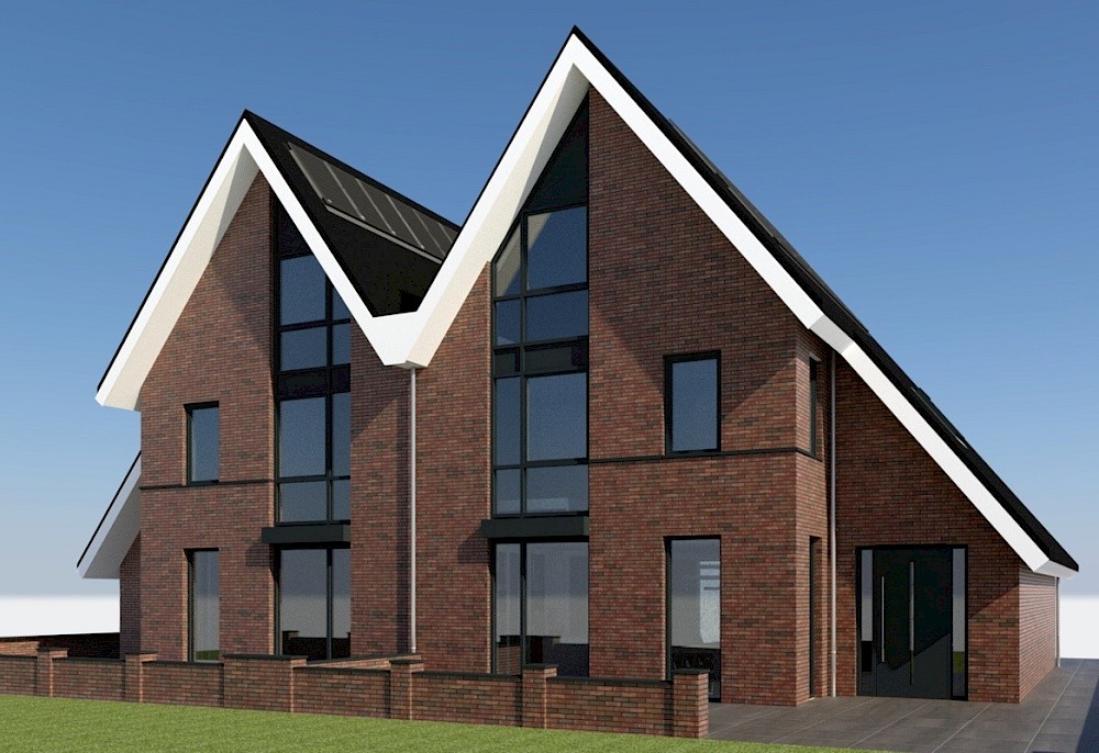 Op de grens van Edam en Volendam bouwt Mercuur 3 energieneutrale woningen in luxe segment