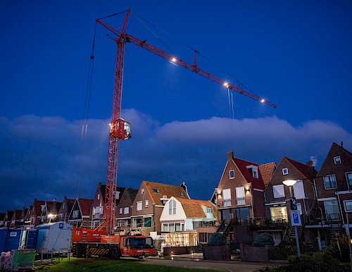 Dijkwoning in Volendam begint zich te vormen naar wensen van opdrachtgever