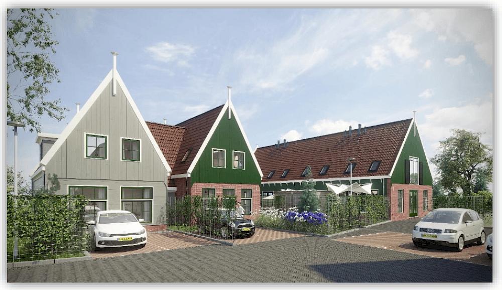 Le Garage, een nieuwbouwproject in Ilpendam waar Mercuur 4 woningen realiseert