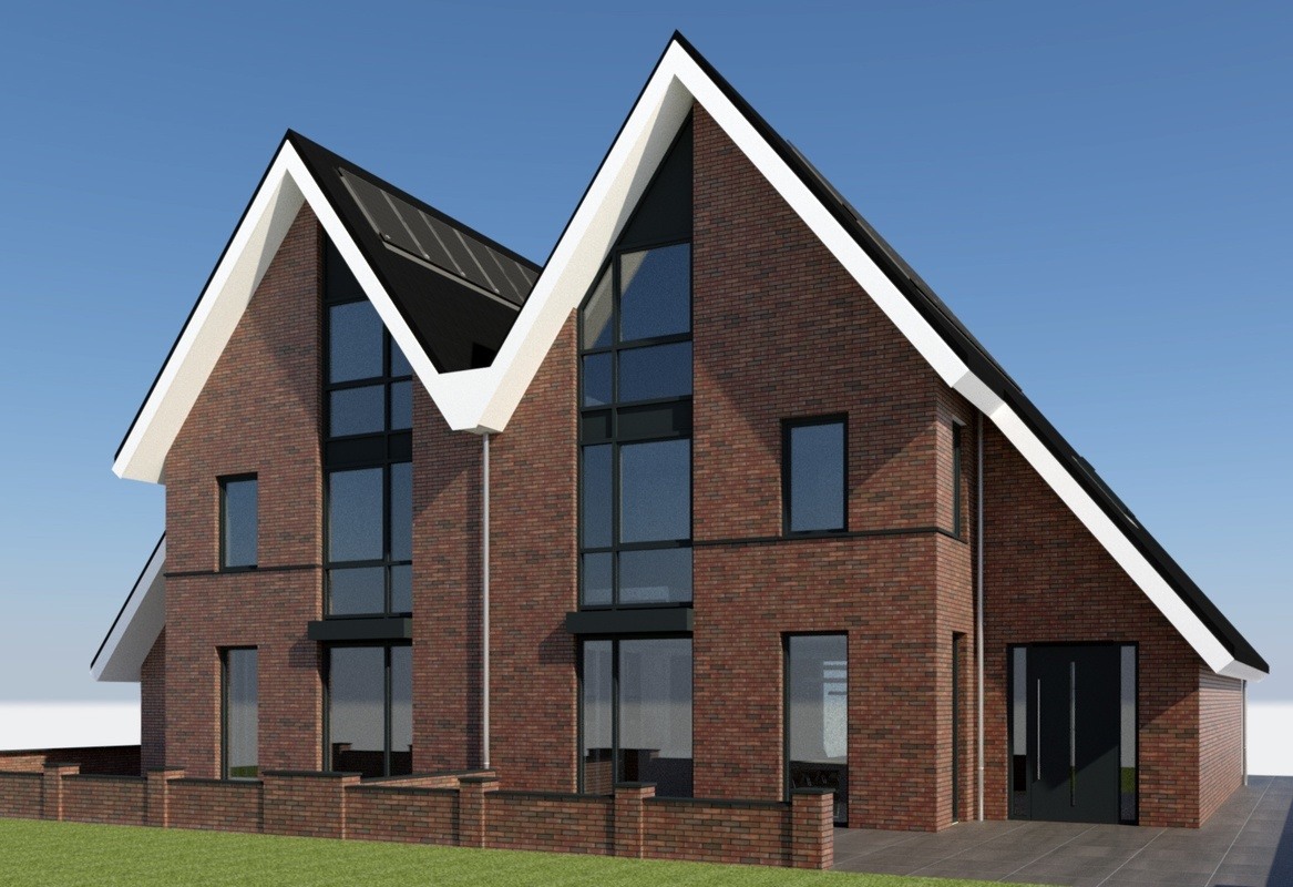 Op de grens van Edam en Volendam bouwt Mercuur 3 energieneutrale woningen in luxe segment