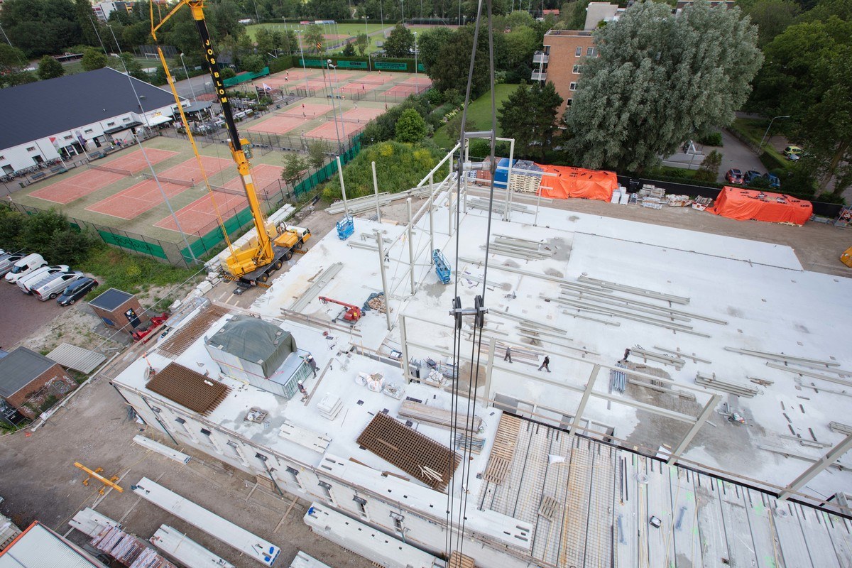 Mercuur Bouw pakt stevig door bij bouw sporthal Haarlem